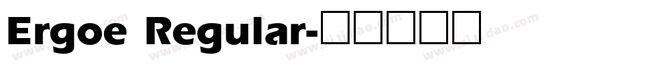 Ergoe Regular字体转换